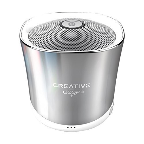 Creative Woof 3 Bluetooth Wireless Speaker (Winter Chrome)