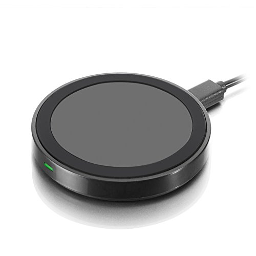 Qi Wireless Charger, GMYLE Mini Qi Charging Pad for All Qi Compatible Smartphones - Black