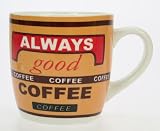 Tasse de café marron - Style Maison du café (230ml)