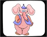 Mouse Pad with animal, pink, elephant