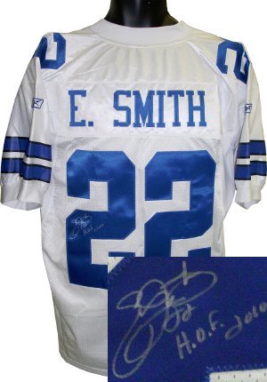 Emmitt Smith Signed Dallas Cowboys Jersey - HOF 2010