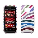 Premium Multi Colored Zebra Design Snap-On Cover Hard Case Cell Phone Prote ....