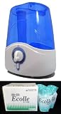 【ハセッパー技研 除菌消臭水超音波噴霧器･えこる本体+えこる水1LX12本入セット】の画像