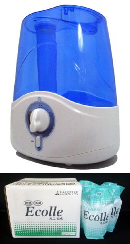 【ハセッパー技研 除菌消臭水超音波噴霧器･えこる本体+えこる水1LX12本入セット】