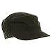 Washed Cotton Fitted Army Cap-Black W32S34E (S/M)
