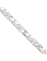 5.5mm, Sterling Silver, Twisted Box Chain, 9 inch