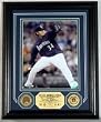 Felix Hernandez Seattle Mariners Photomint with Gold and Infield Dirt Coins