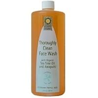 Desert Essence Thoroughly Clean Face Wash Refill, 32-Ounce, 2.5 Bottle