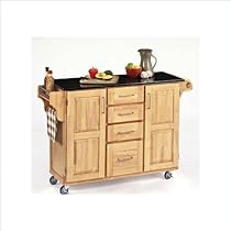 Hot Sale Home Styles 9100-1014 Create-a-Cart 9100 Series Cuisine Cart with Black Granite Top, Natural, 52-1/2-Inch
