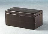 Unity Ottoman Brown Faux Leather Storage 41UHX9 cM+L. SL160