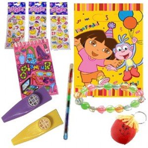 PRE FILLED Dora the Explorer BARGAIN Party Bag (Girls Toys)