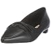Buffalo 6489X-236 Damen Ballerina Glattleder black, schwarz