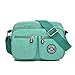 Tiny Chou Lightweight Waterproof Nylon Shoulder Bag Compact Crossbody Messenger Bag with Pockets