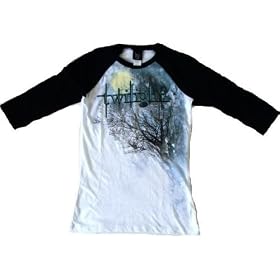 Twilight Saga Logo Trees Forest Ringer T-shirt