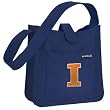University of Illinois Shoulder Bag Cute Small Fighting Illini Logo - Official NCAA College Purse Handbags Best Unique Gift Ideas For Her Ladies Women Girls Students Graduation Alumni or Fans