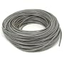1000ft Gray Cat5e Bulk Cable Plenum 4pr Solid 24 Awg UTP
