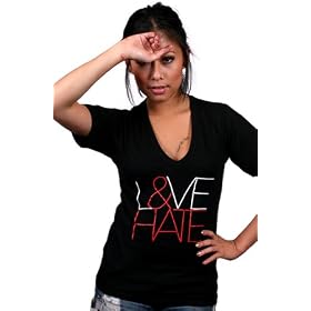 Buy Adapt The L&VEHATE V-Neck,T-shirts for Women by Adapt