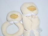 Super Soft Security Blanket with Matching Rattle Baby Gift Set : Yellow Duck