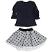Jastore® Kids Girl Cute 2PCS Diamond Clothing Set Long Sleeve Top +Dot Tutu Skirt
