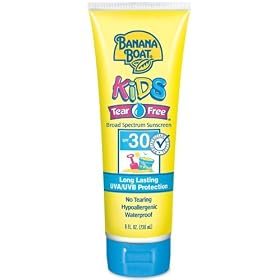 Banana Boat Kids Sunblock Lotion, SPF 30, 8-Ounce Tubes (Pack of 3)