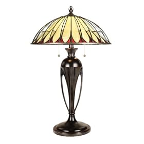 Quoizel Alahambre II Tiffany 2 Light Table Lamp