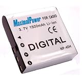 Photo : Maximal Power DB CAS NP-40 Replacement Battery for Casio Digital Camera/Camcorder (Black)