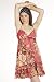 SMASH WEAR - Robe à bretelles empire boho imprimé fleuri volants rose LINETTE - Femme