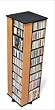 Oak Finish Four Sided Spinner Media Tower By Prepac Furniture