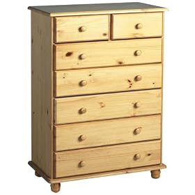 Large Pine Bedroom Chest of Draws 5 & 2 Draw Combination Pine Furniture