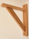 Buy Solid Cherry, Handmade Wood Shelf Bracket, Model 10SB for Shelves 9 ½ - 12 Inches... by Tyler Morris Woodworking
