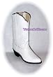 White Leather Cowboy Boots