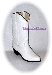 White Leather Cowboy Boots