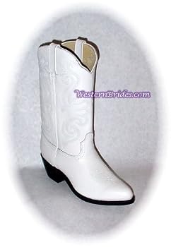 White Leather Cowboy Boots
