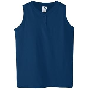 Buy Ladies Sleeveless Two-Button Softball Jersey 6.0 oz. by Augusta Sportswear (in 14 colors,... by Augusta
