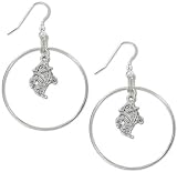 East Carolina Pirates School Charm Round Earrings