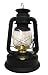 V&O 210-32000 Large Tank Camper Brass Trim Oil Lantern, Black