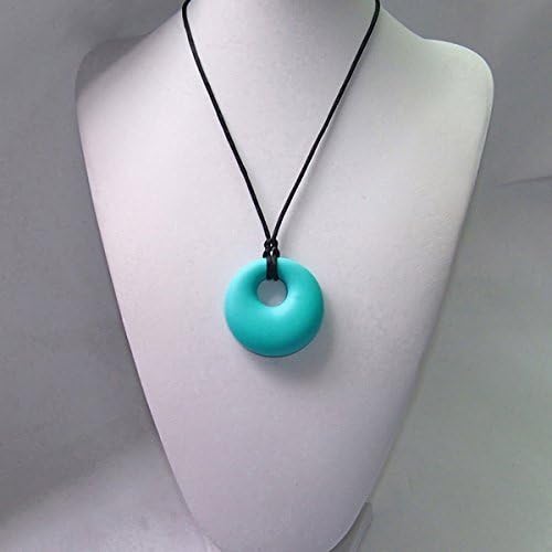★ Baby Teething Necklace Turquoise || Teething Pain Reduce Pendant for Babies || Front and Molar Teether BPA Free Certified ★