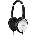 JVC - HA-S600E \ HAS600E - Casque Stereo ferme a grande qualite sonore - Blanc - 3,5 mm - Pliable - Basses-boost - Son clair exceptionel - Coussinets en mousse - excellente isolation - neodyme 40 mm