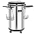 Igloo FRP245 Party Cooler, 120V, Stainless Steel