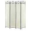 Four Panel Black Butterfly Decor Screen By Coaster Furniture