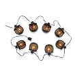 Royce Lighting RL002/8A/ORB Outdoor Metal Mesh Eight-Light String Lantern Oil Rubbed Bronze with Amber Globes