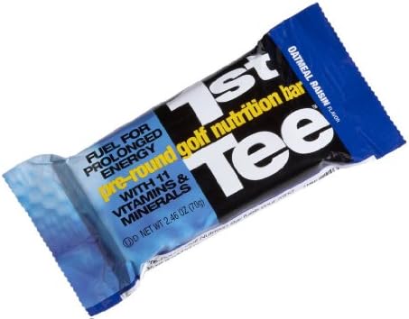 SCNS Sports Foods 1st Tee Oatmeal Raisin Pre-Round Golf Nutrition Bar (Pack of 6)