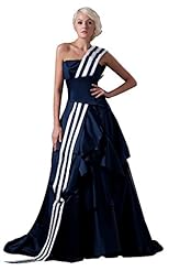 Satin/Taffeta One Shoulder Sleeveless Backless Floor Length Evening Dress 