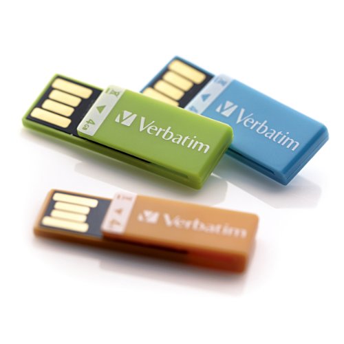 Verbatim Clip-IT 4 GB Blue Green)
