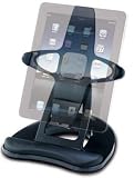 Aidata SPA001 SpinPad for iPad, Perfect Workstation for you and your iPad, easily adjust angle to watch Videos or view Pictures comfortably, Black