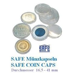 50 SAFE M�nzkapseln CAPS 295 / 29,5 - Ideal f�r 5 DM - 5 Mark DDR - 25 �S Schillinge M�nzen - Coincaps - M�nzenkapseln