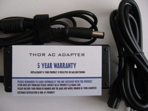 Image of 5 Year Warranty Compatible Hp Compaq Ac Adapter Probook 4310s 4311s 4410s 4415s 4416s 4510s 4515s 5310m 6445b 6545b 540 541 Elitebook 2530p 2730p 6930p Mini Note 2133 2140 5101 Mobile Thin Client 2533t 4410t 6720t Tablet Pc Tc4400 Power Cord Power Supply 65 Watt 65w