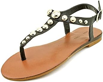 maxandcleo MC628 Womens Size 7.5 Black Thongs Sandals Shoes