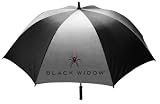 Black Widow Single Canopy Umbrella with Rubber Handle (62 inches)