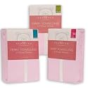 Bed Ted Terry Towelling Fitted Sheet, Pink, Cotbed, 2 Pack